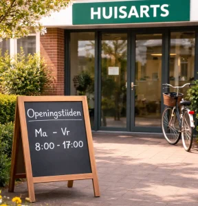 Home Moderne huisartsenpraktijk met een rustige en toegankelijke entree.